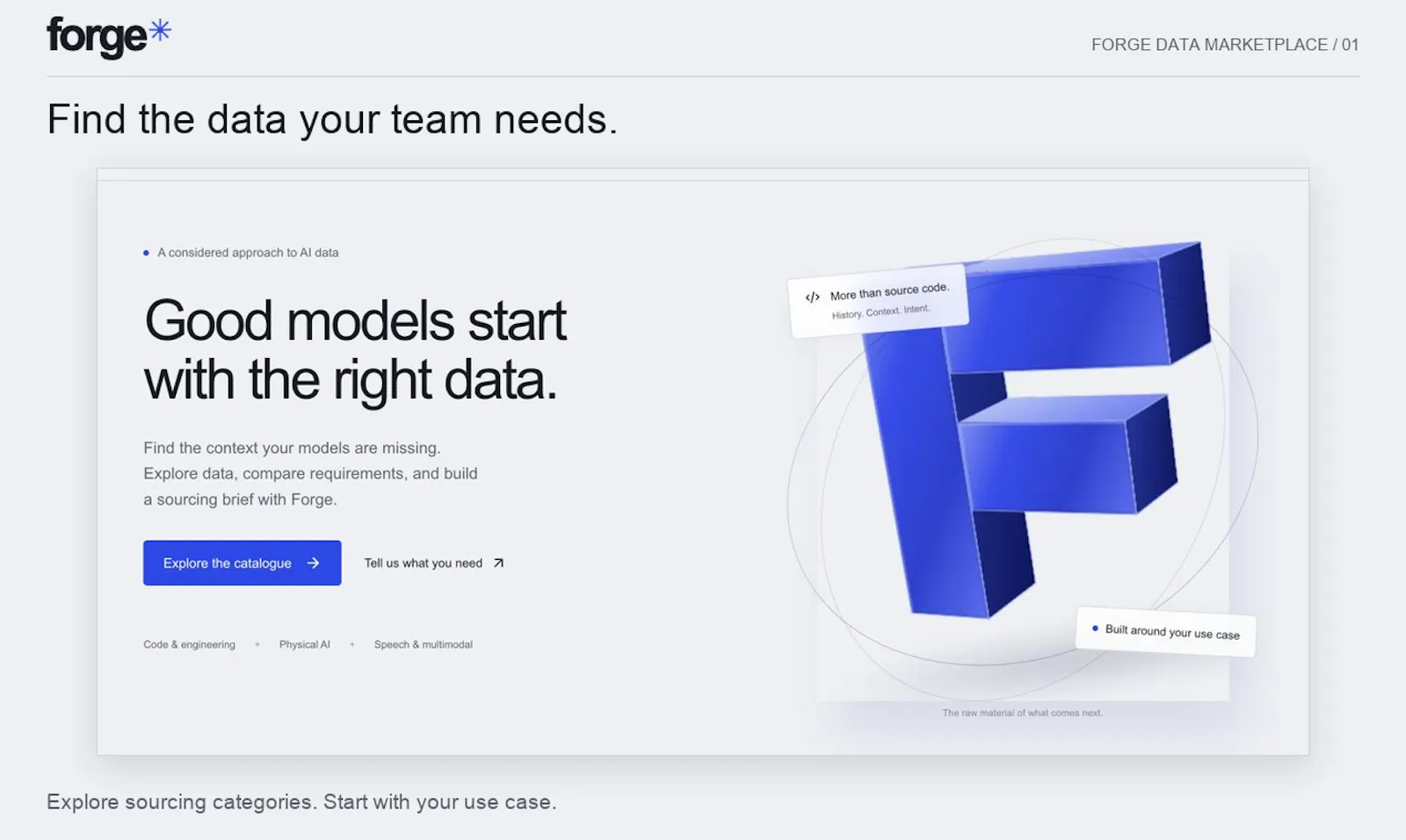 Forge Data Marketplace screenshot 3