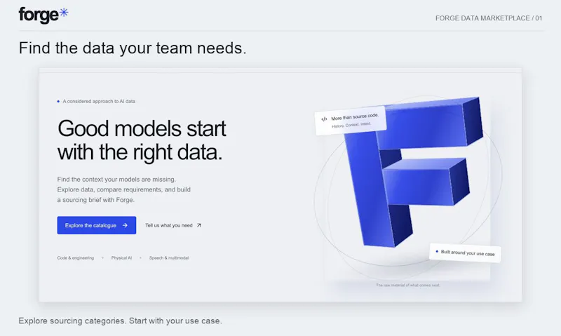 Forge Data Marketplace screenshot 3