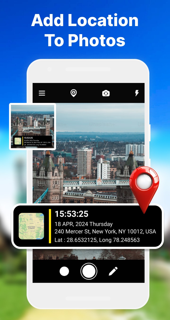 وسائط كاميرا GPS - صور Geotag - ابدأ رحلة الصور الجميلة مع كاميرا خريطة GPS 3