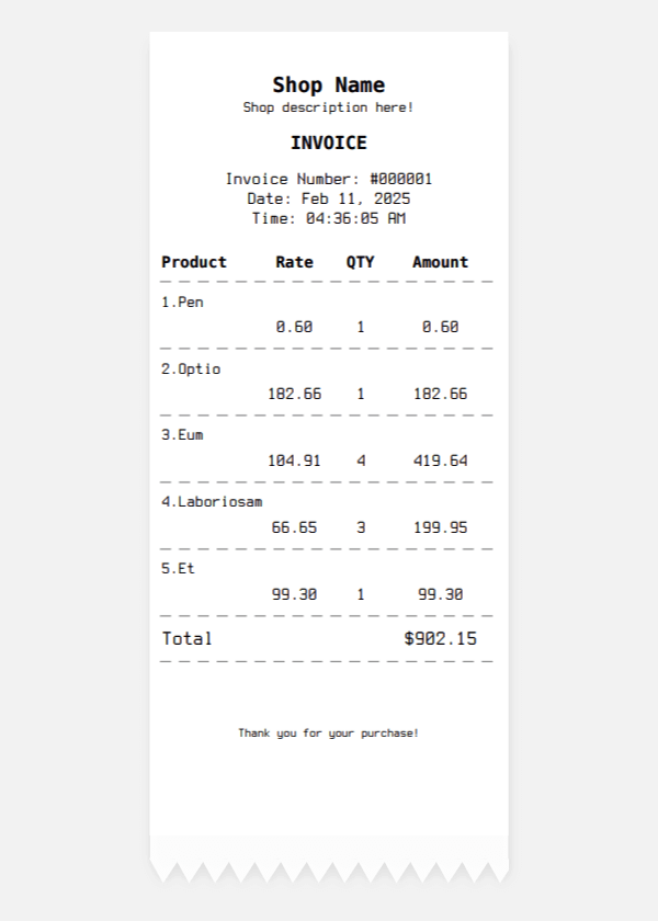 POS- 열 프린터 송장 - Laravel을 사용한 웹 기반 판매 지점 (POS) 응용 프로그램 미디어 2