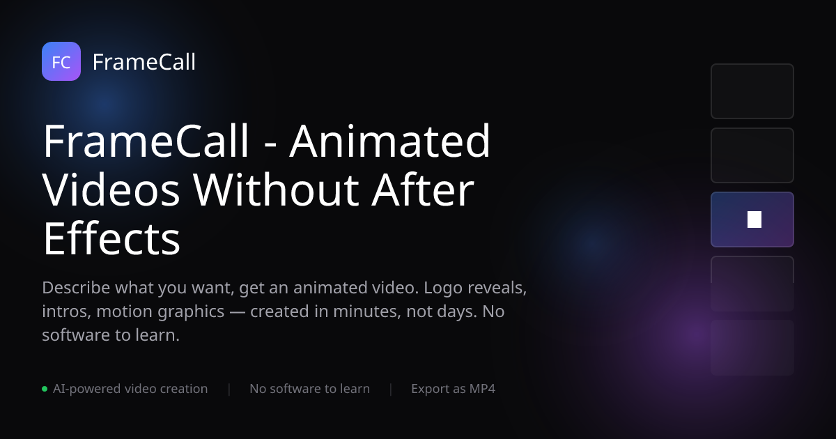 FrameCall - Main product screenshot demonstrating key features and user interface