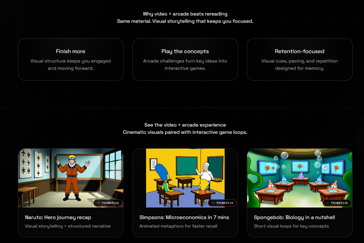 ThinkFlix - Screenshot 3 showing product features and functionality