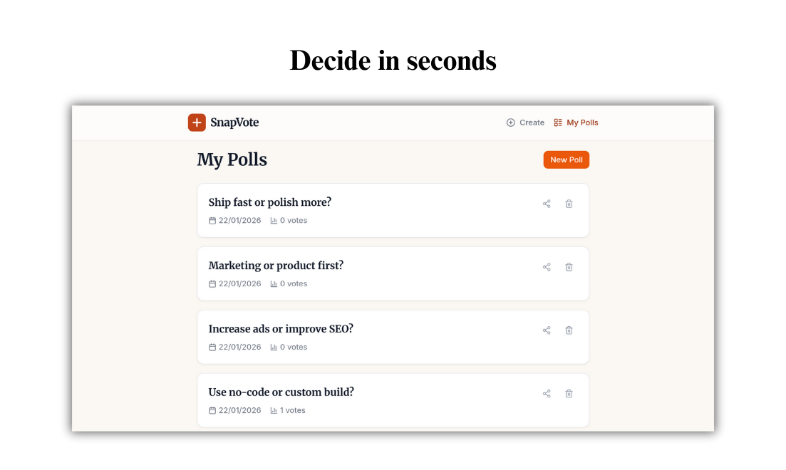 SnapVote gallery image