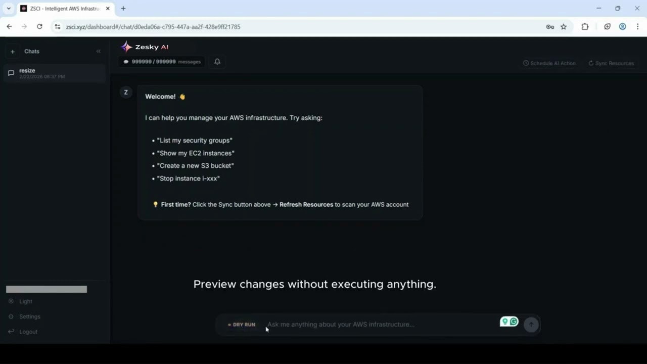 Zesky — AI Agent for AWS gallery image