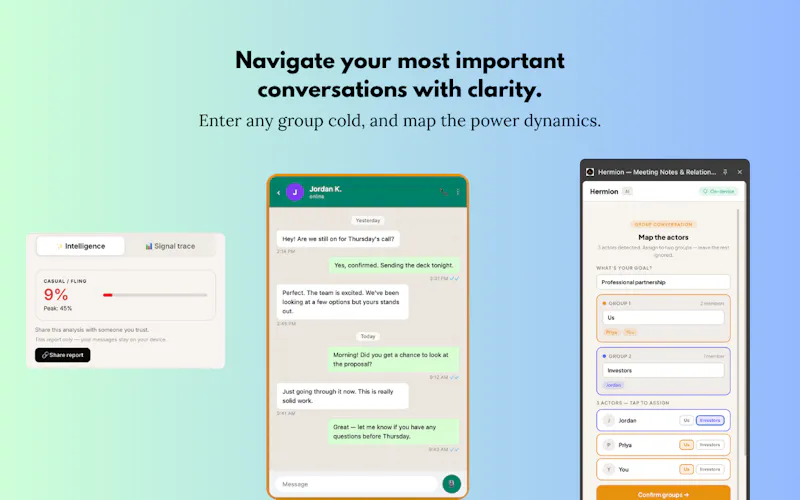 Hermion – Meetings & Relationship AI screenshot 5