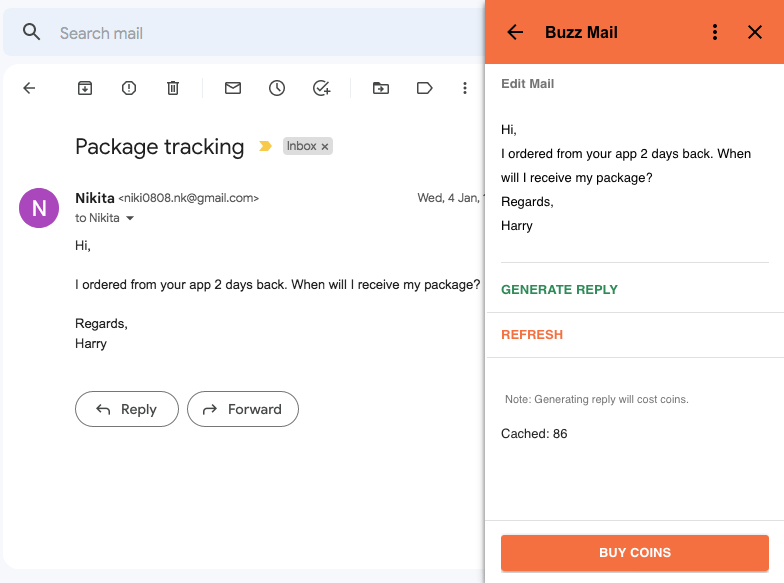 Vızıltı postası - AI E -posta Asistanı medya 3