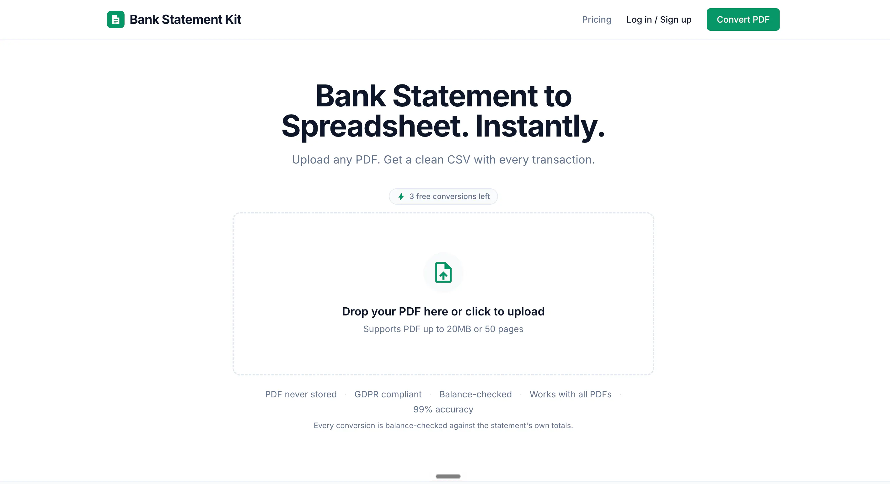 Bank Statement Kit screenshot