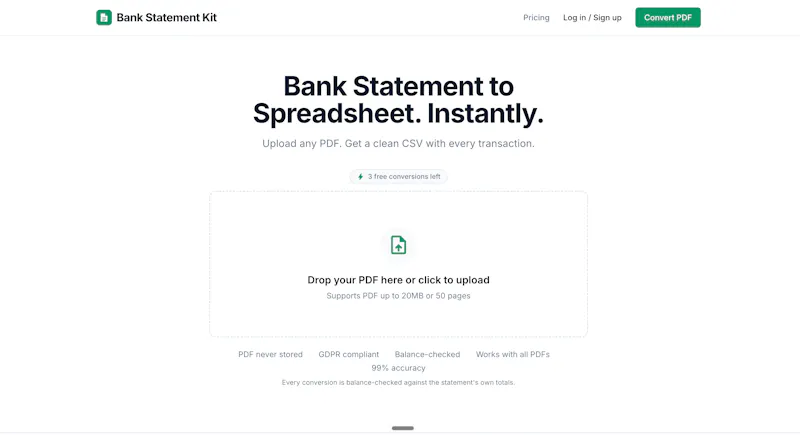 Bank Statement Kit  screenshot 3