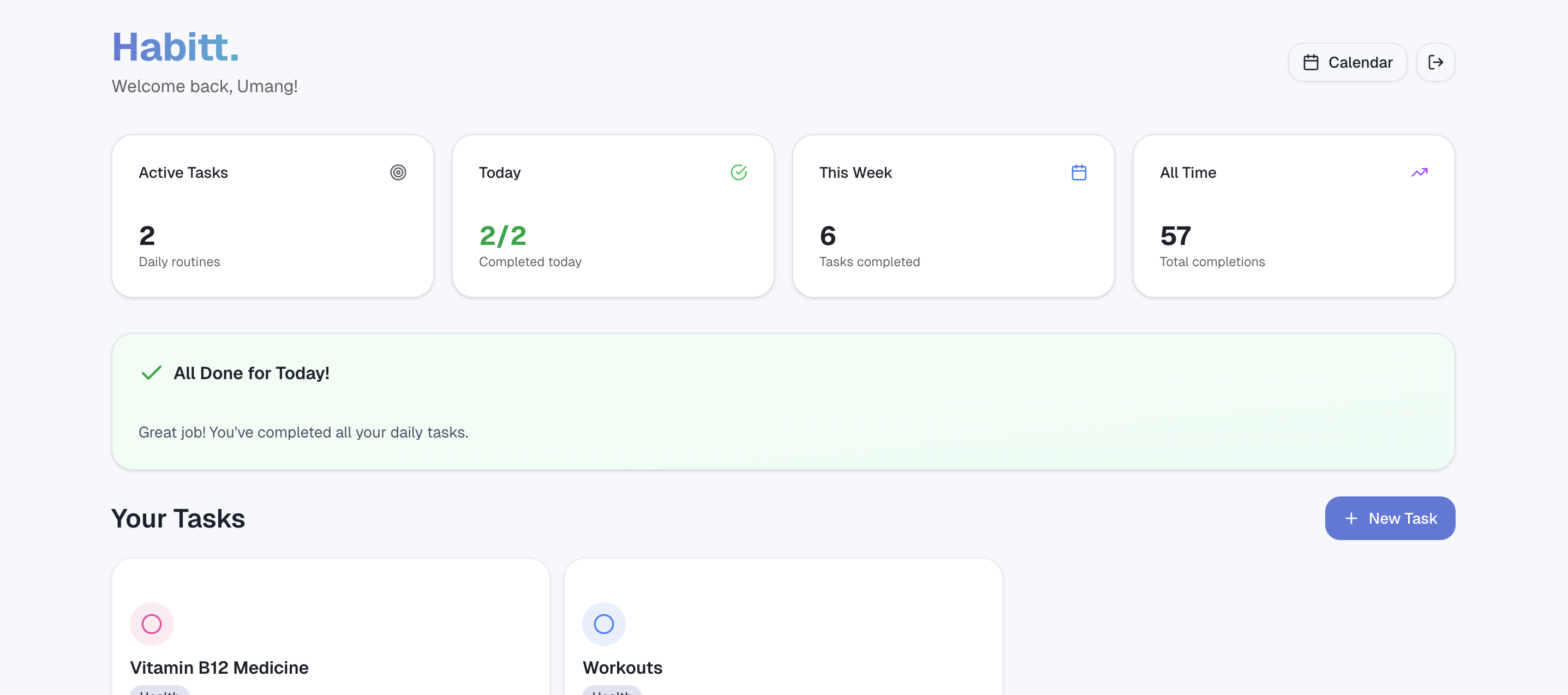 Habitt. - Screenshot 2 showing product features and functionality