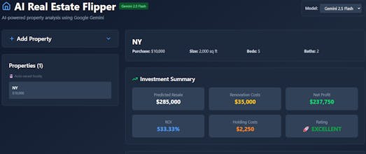 Real Estate Flipper AI gallery image