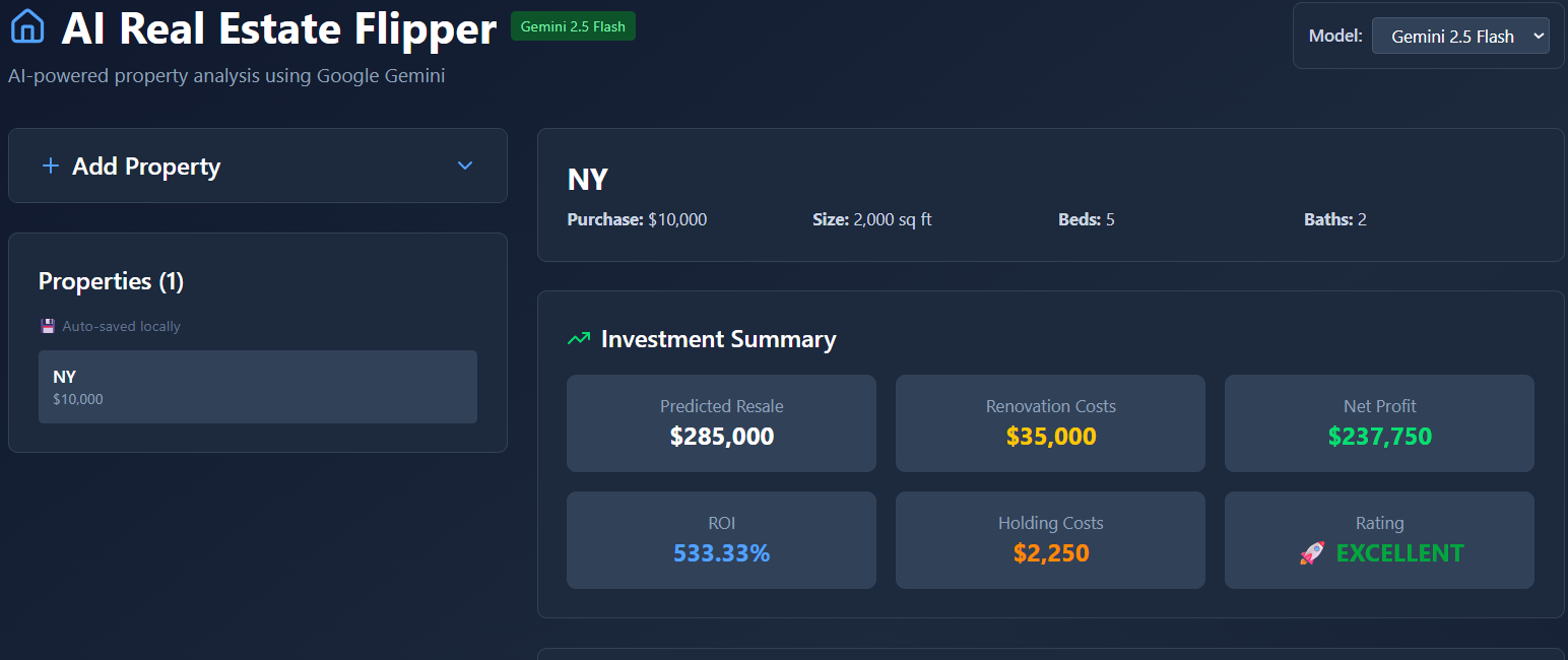 Real Estate Flipper AI