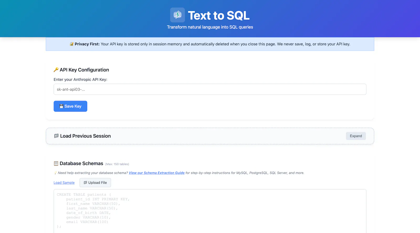 text2sql - from Zlabs screenshot 1