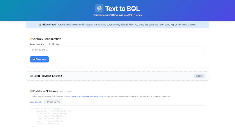 text2sql - from Zlabs screenshot 1