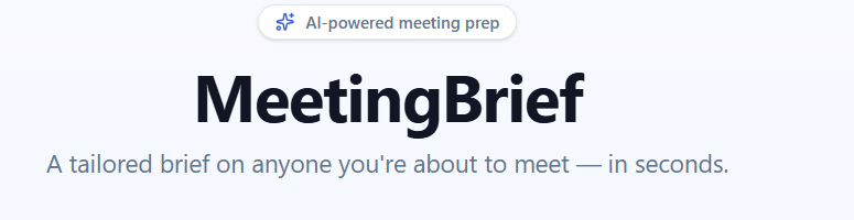MeetingBrief gallery image
