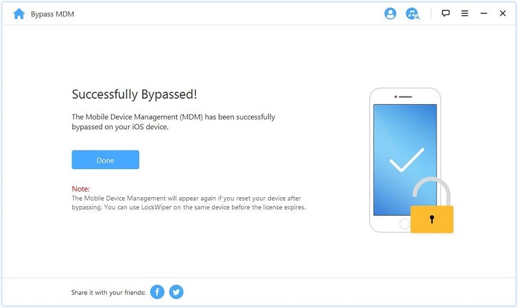 imyfone 록 워터 - 암호없이 iPhone/iPad & Bypass MDM을 신속하게 잠금 해제하십시오 미디어 8