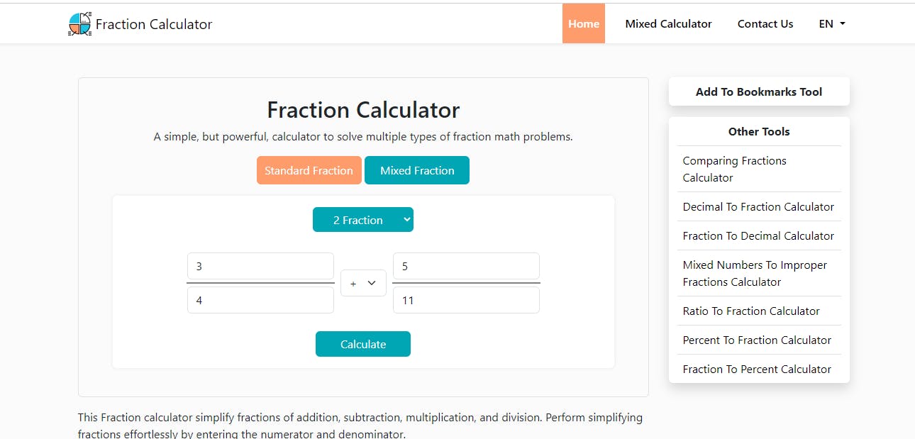 Fraction Calculator media 1