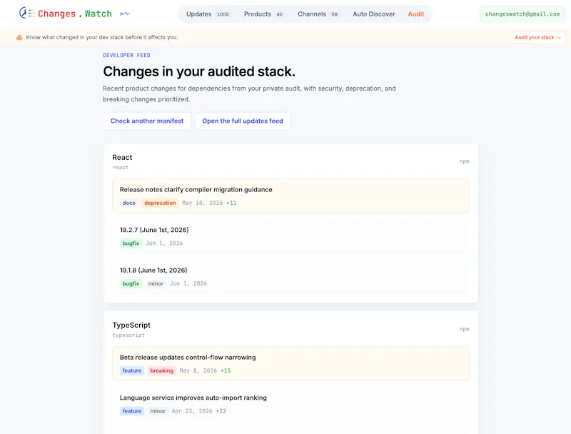 Changes.Watch screenshot 7