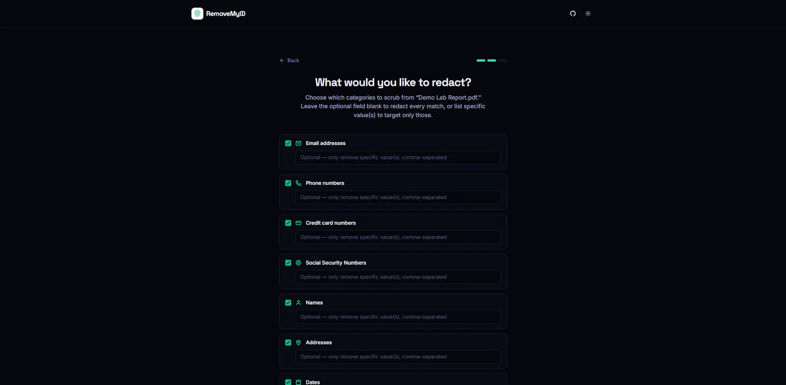 RemoveMyID screenshot 4