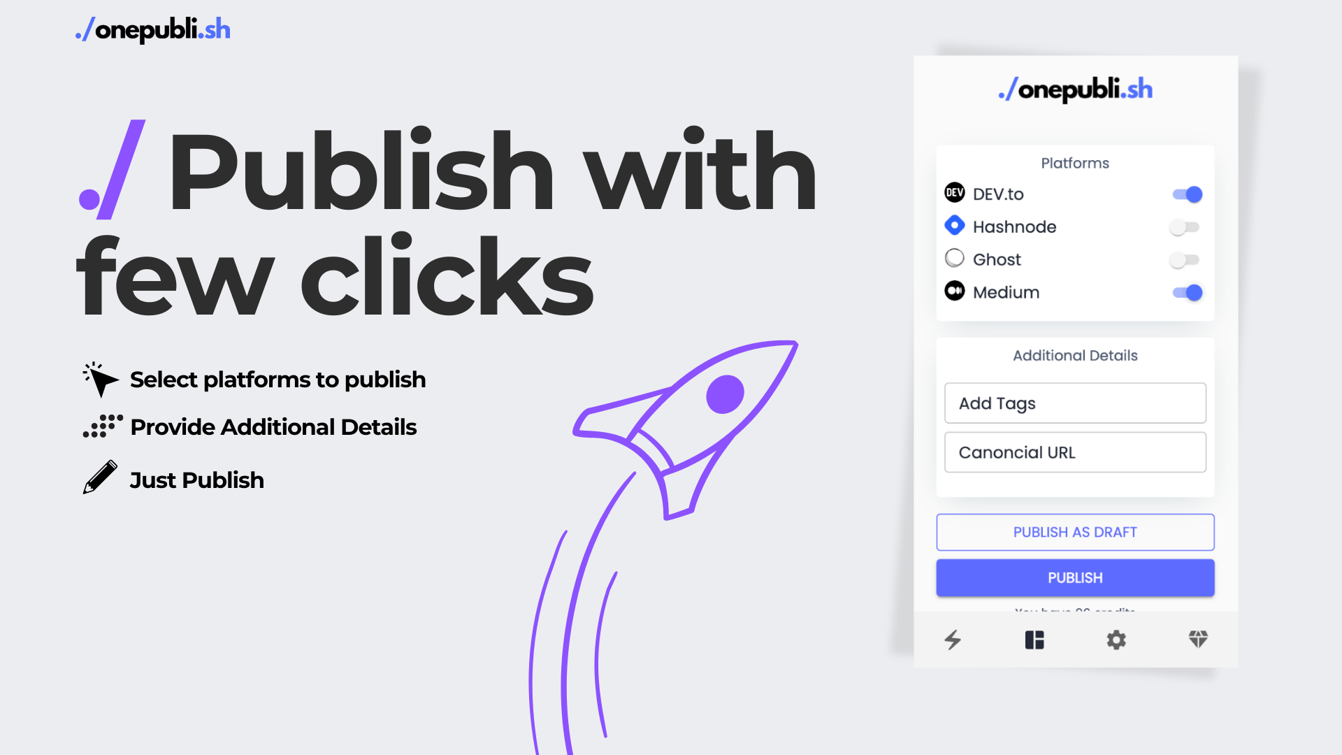 Onepublish - Strumento di pubblicazione incrociata basata sulla nozione media 4