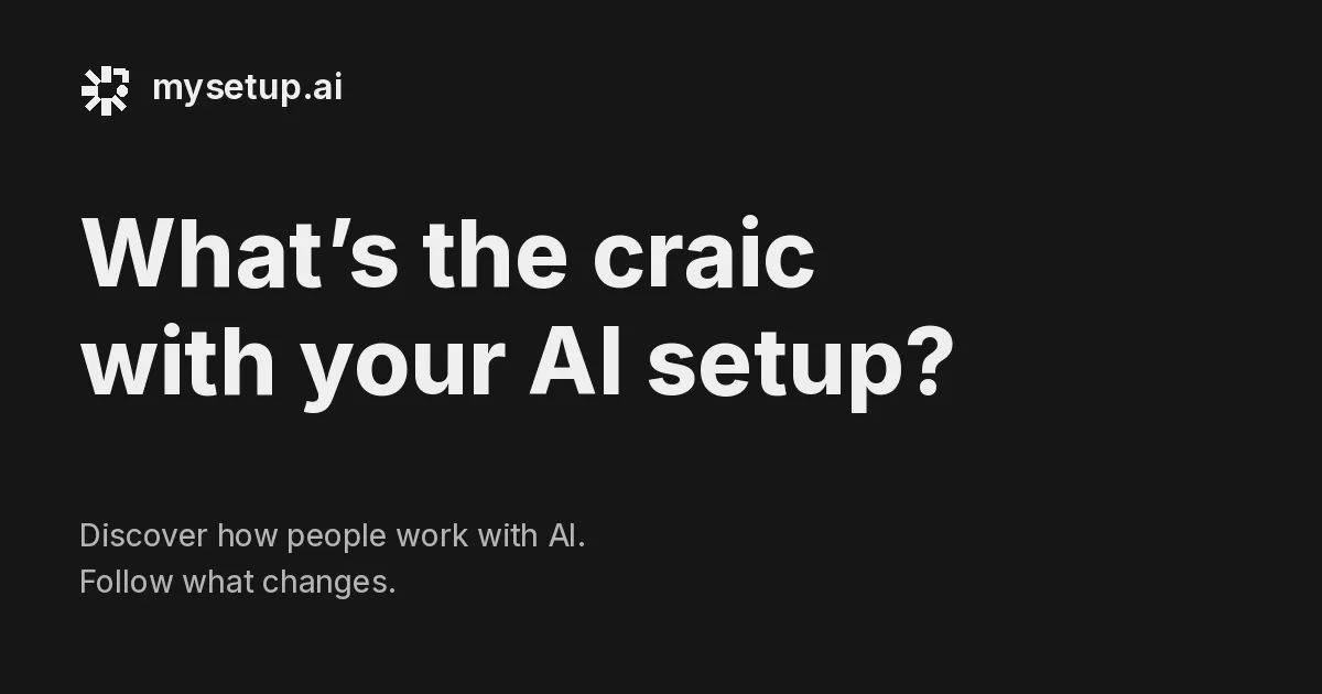 mysetup.ai gallery image