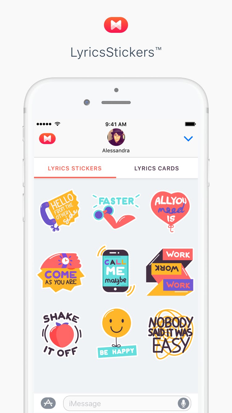 LyricsStickers™ for iMessage on iOS 10 media 3