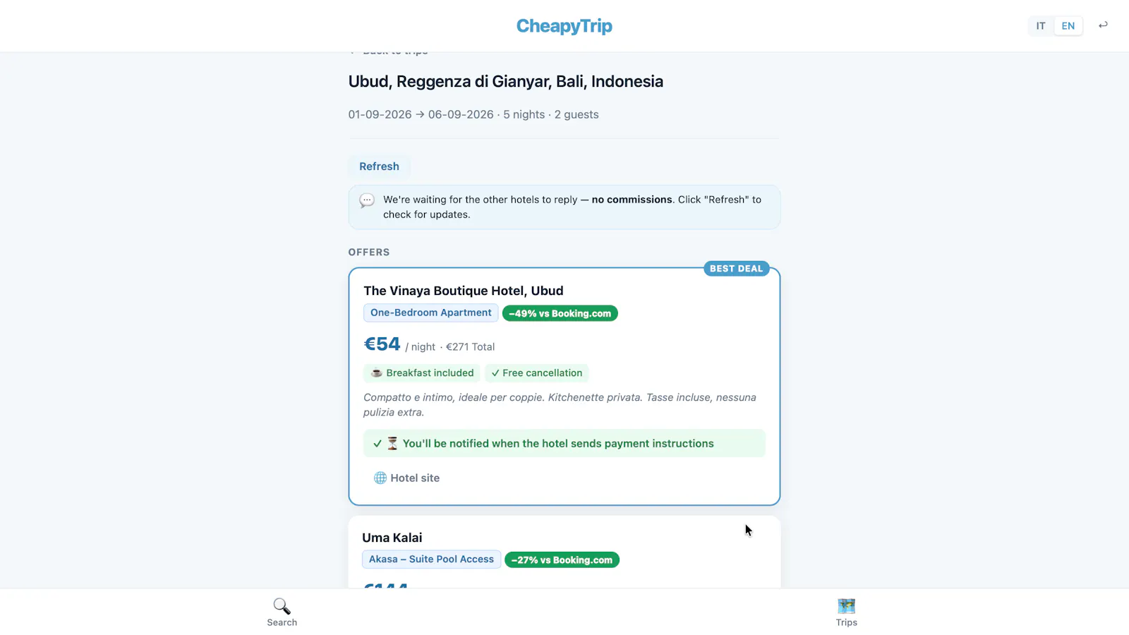 CheapyTrip screenshot 3