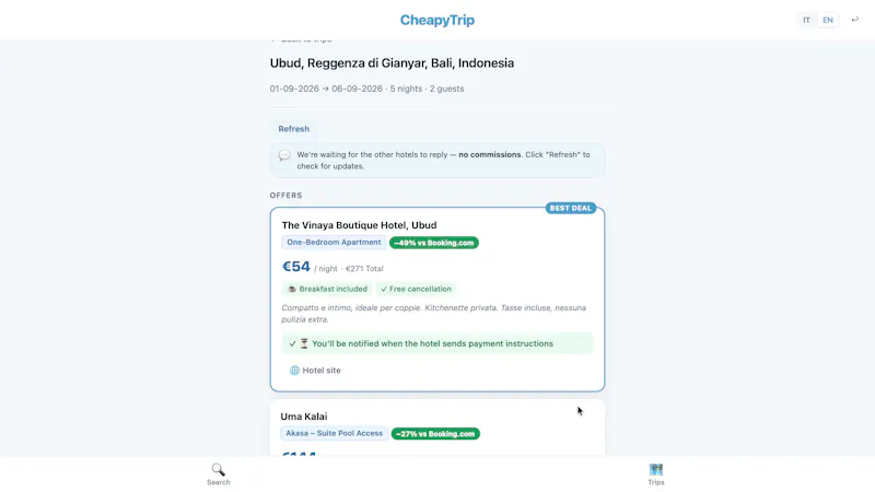 CheapyTrip screenshot 3