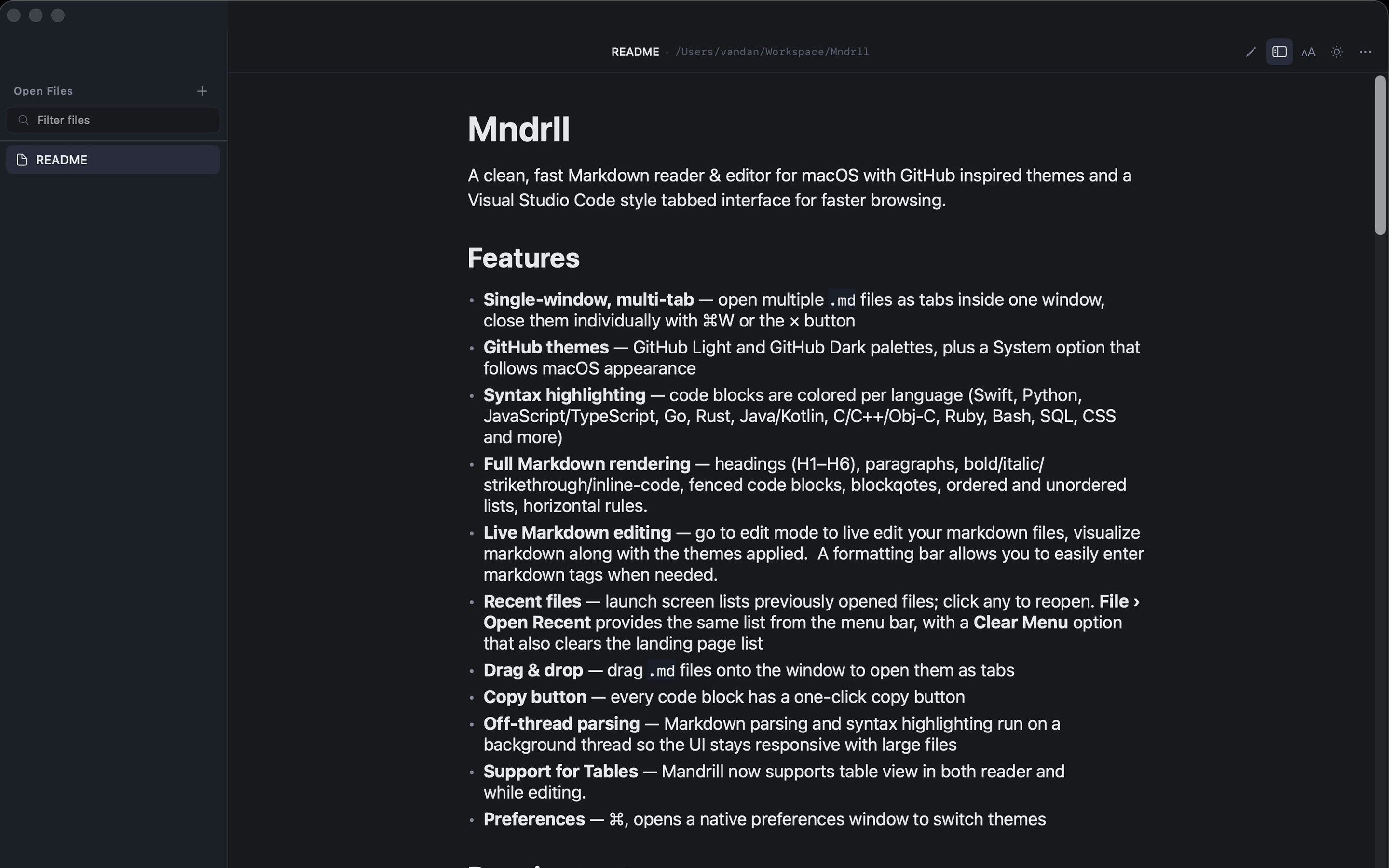 Mandrill  - Markdown Editor gallery image