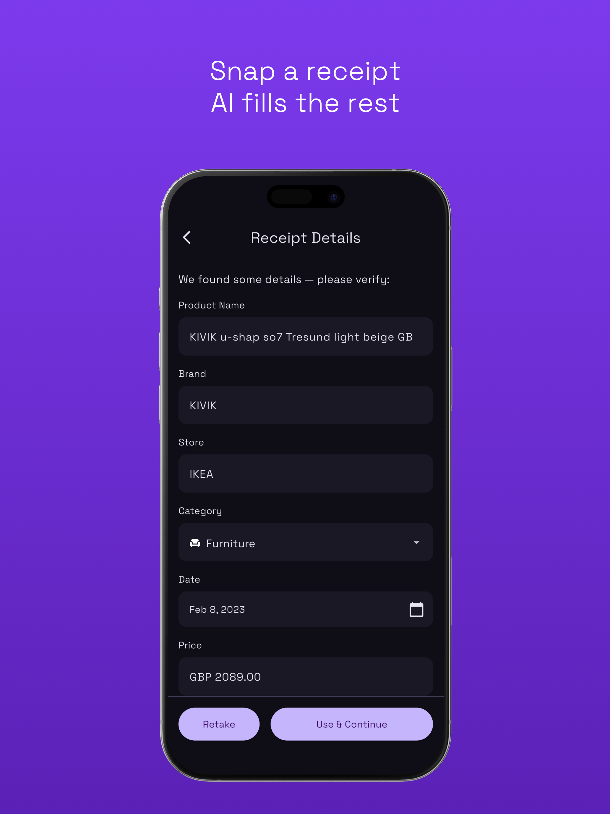 WarrantyVault - Receipt Keeper gallery image