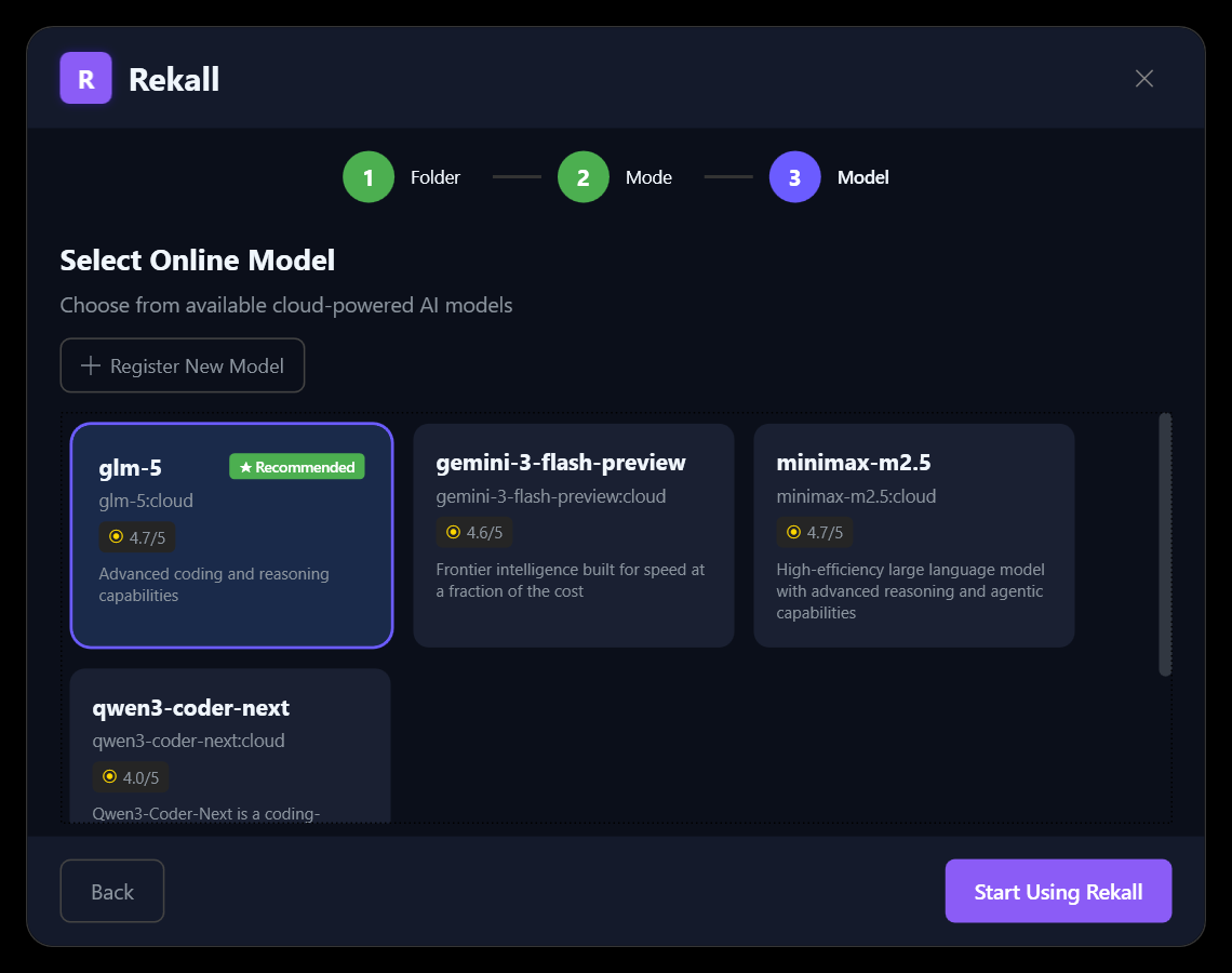 Rekall A.I. - Screenshot 4 showing product features and functionality