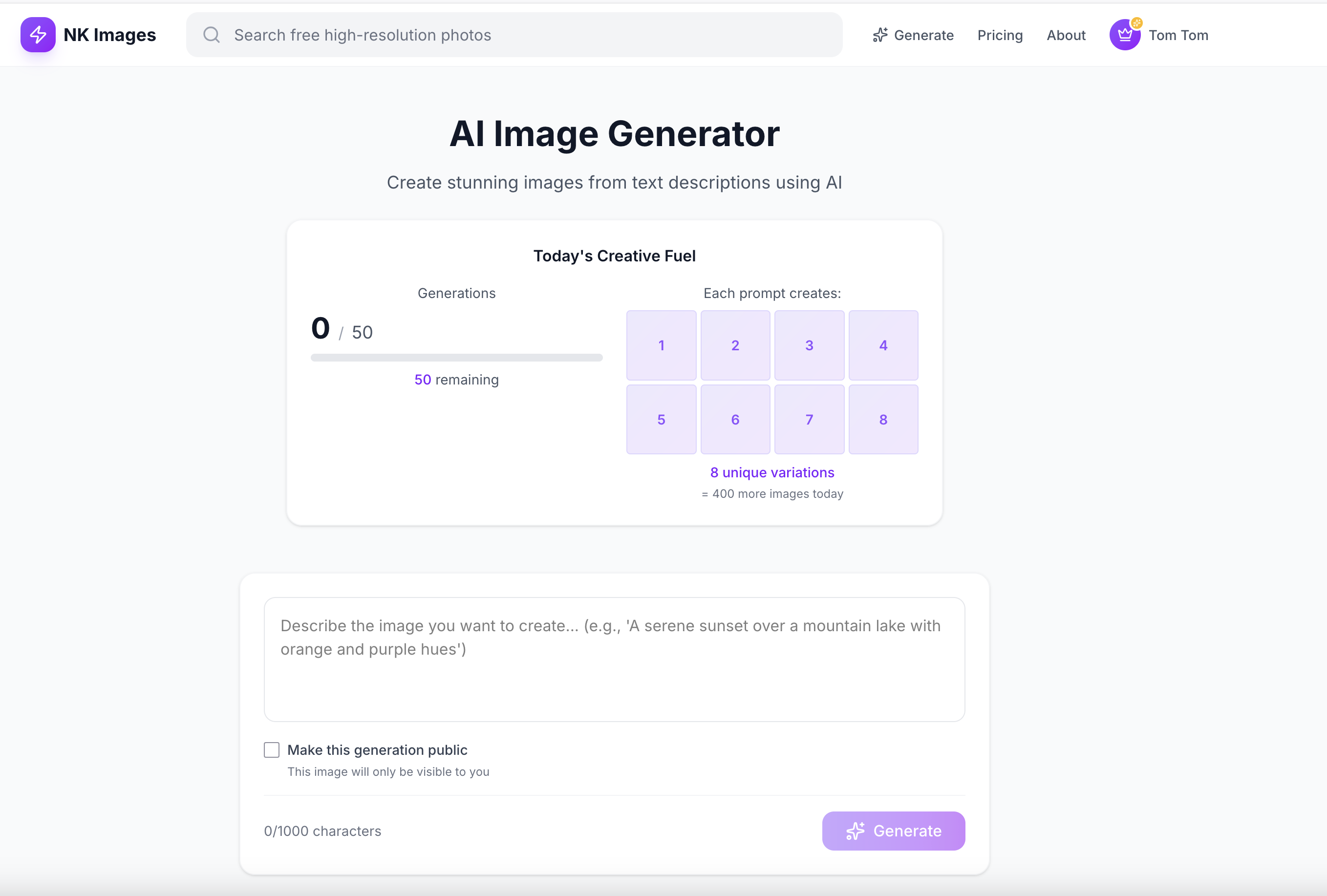 NK Images - Screenshot 4 showing product features and functionality