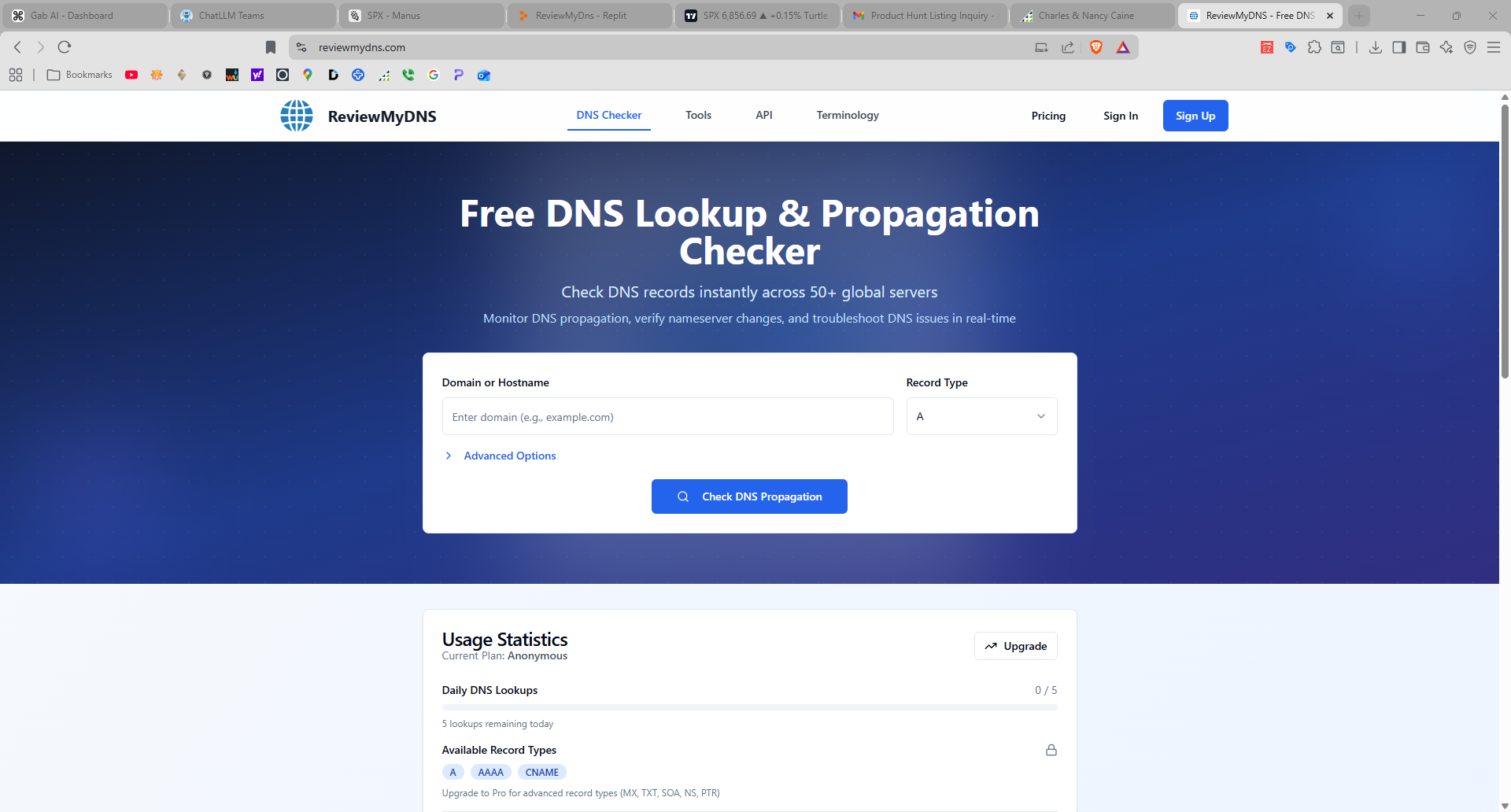 Review My DNS - Main screenshot showing features and interface