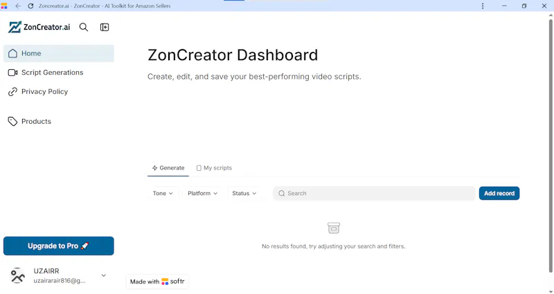 ZonCreator screenshot 1