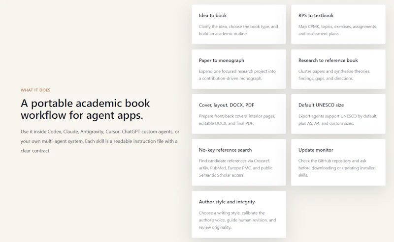 Book Author Agent Skills screenshot 3