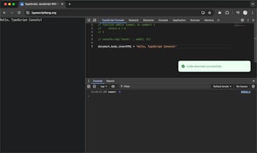 TypeScript Console gallery image