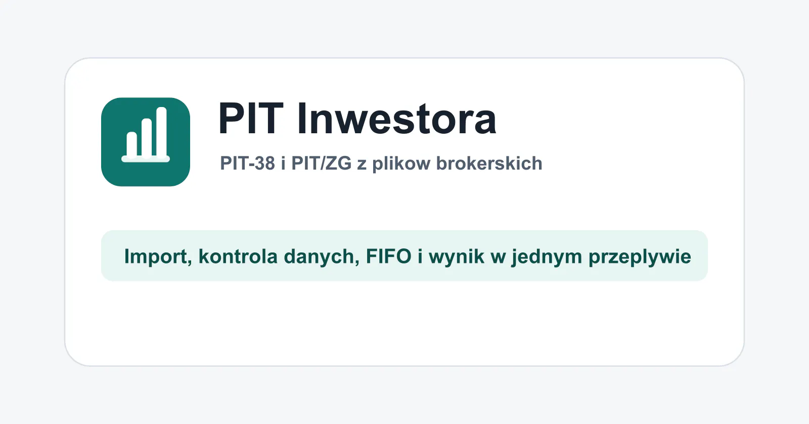 PIT Inwestora screenshot 1