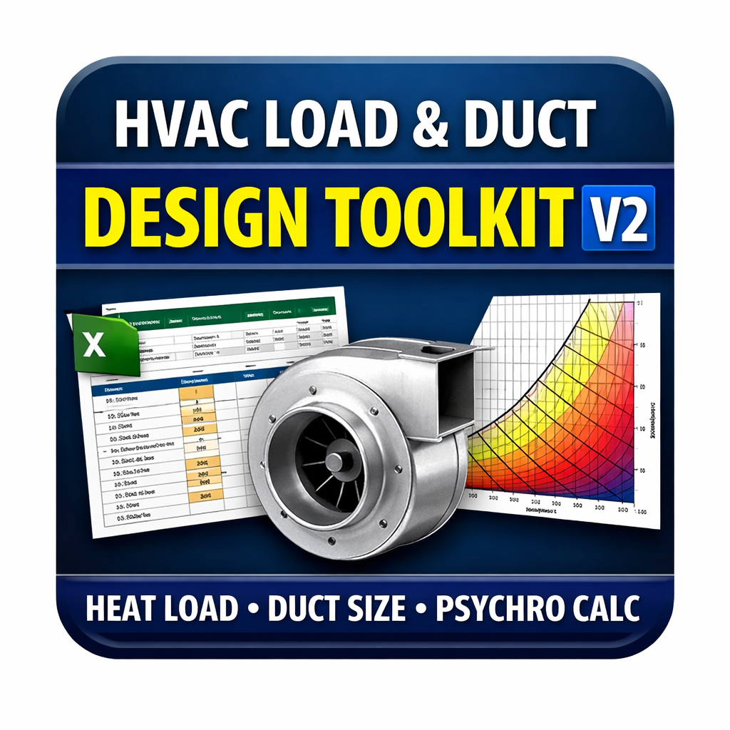 HVAC Load & System Design Excel Toolkit
