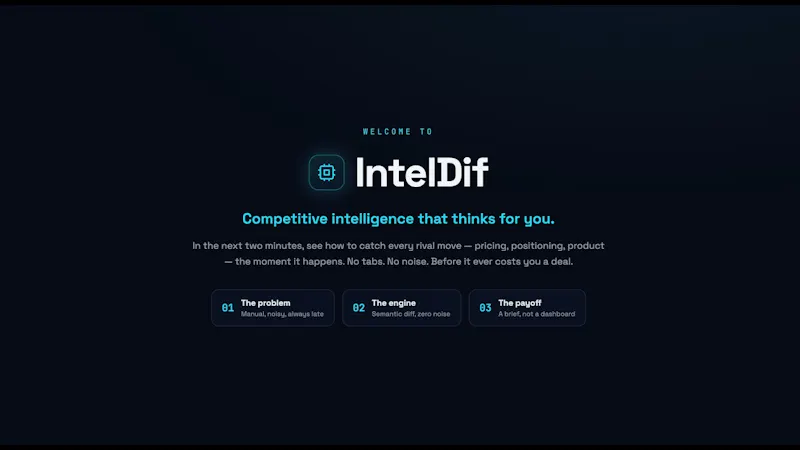 IntelDif screenshot 1 (video preview)
