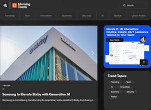 Morning Toasts - Business & Tech AI News gallery image