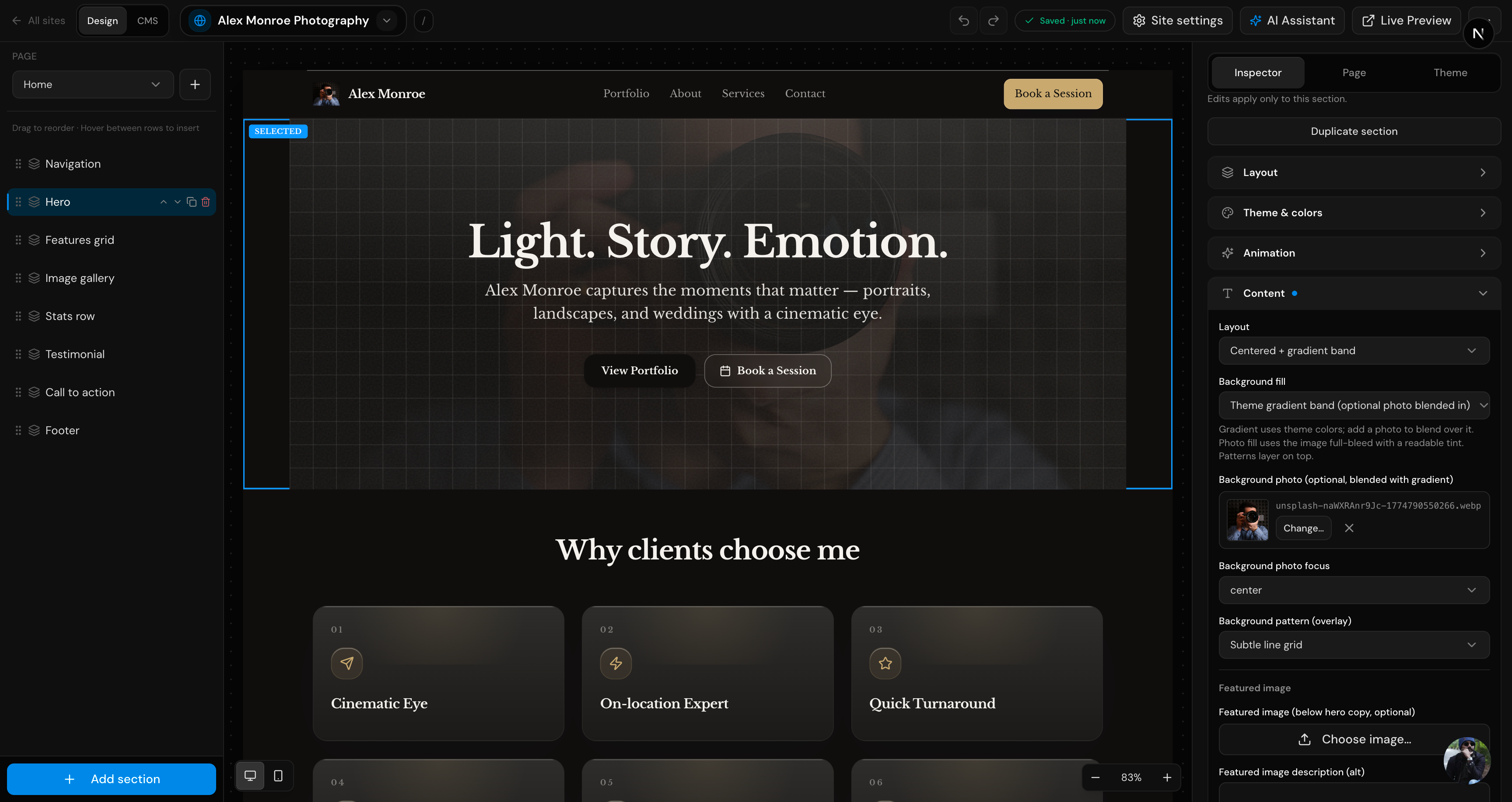 SlateHut.com - AI website builder gallery image