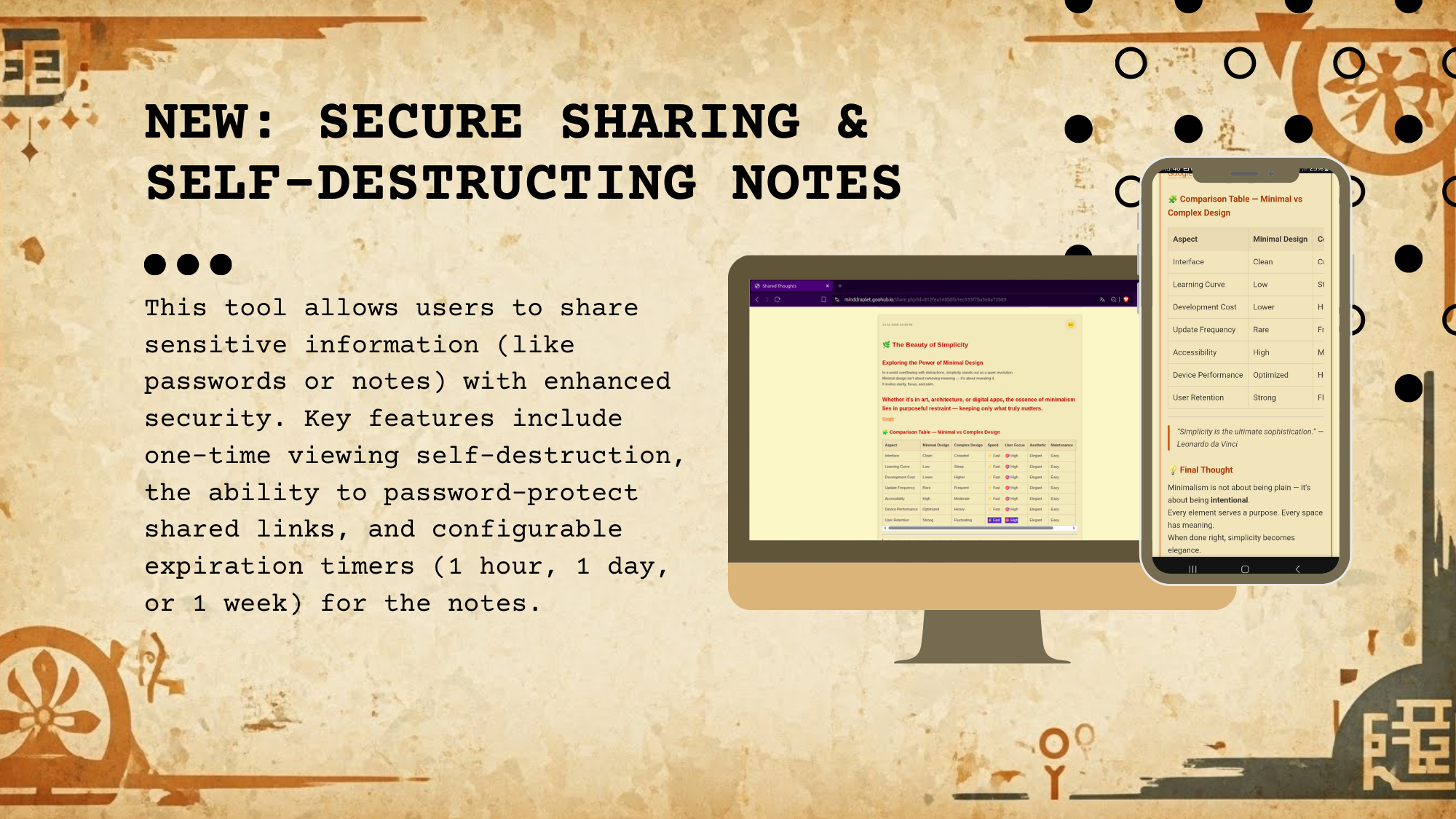 Mind Droplet - Screenshot 3 showing product features and functionality