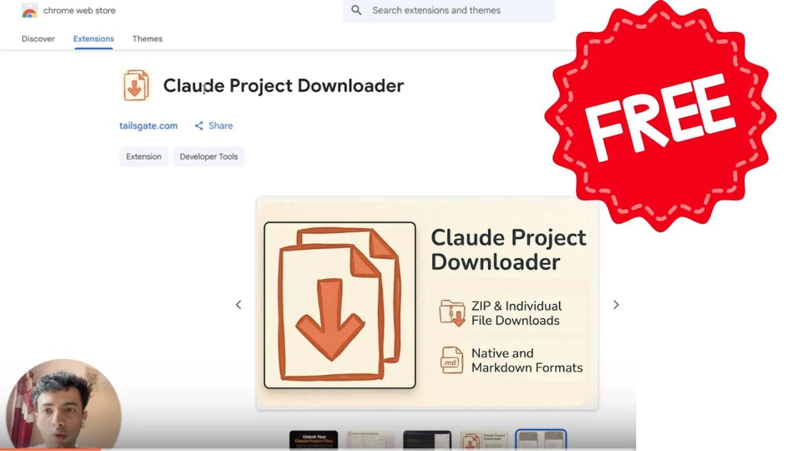Claude Project Downloader screenshot 1 (video preview)