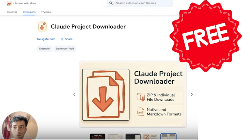 Claude Project Downloader screenshot 1 (video preview)