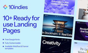 10+ Landing pages for indiehackers gallery image