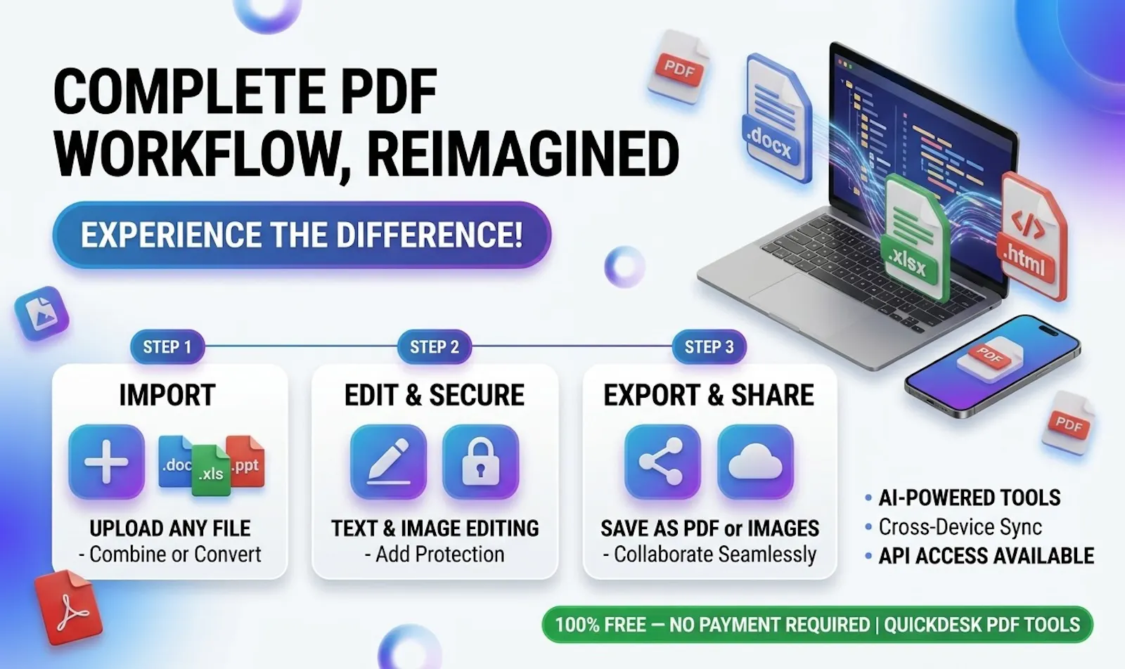 QUICKDESK PDF TOOLS screenshot 2