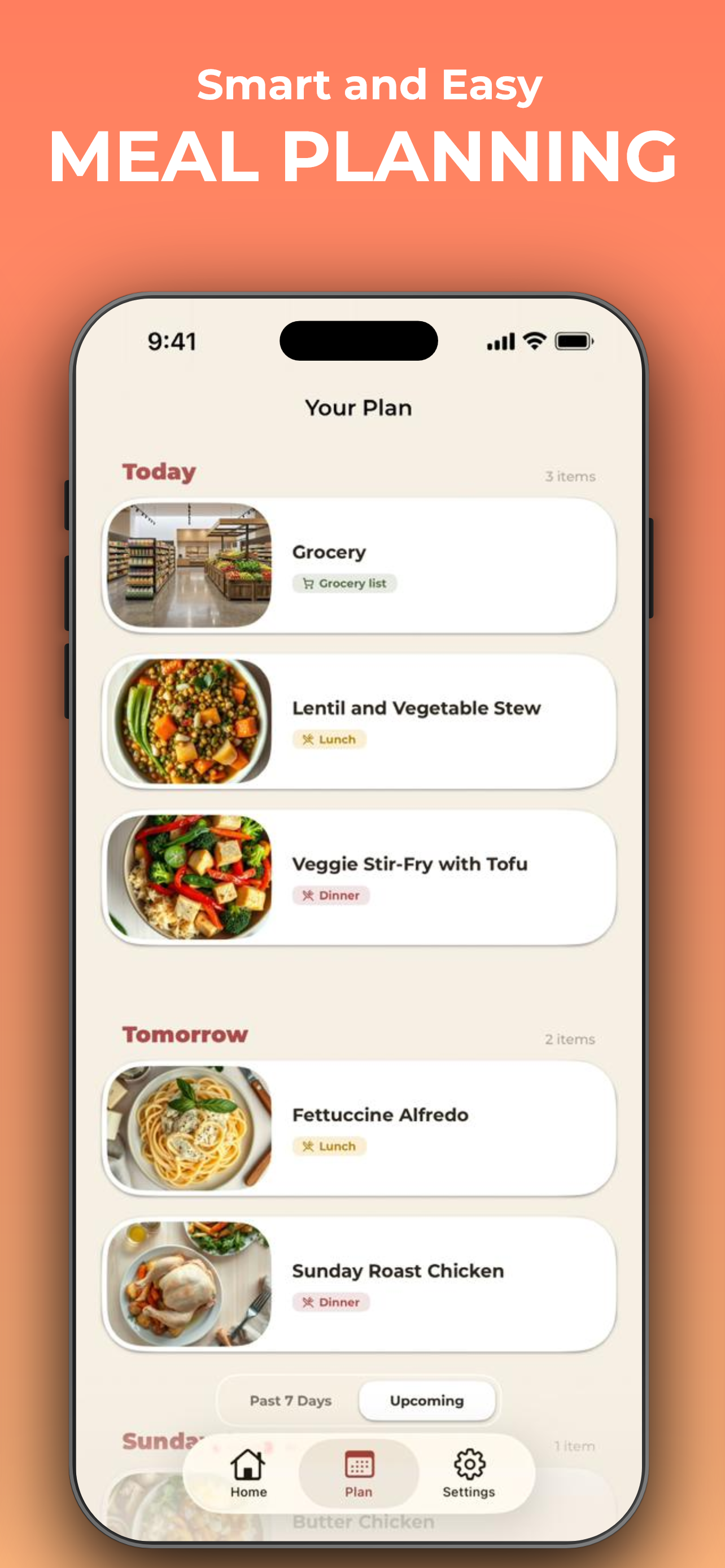 noBrainer: meal ideas and grocery list gallery image