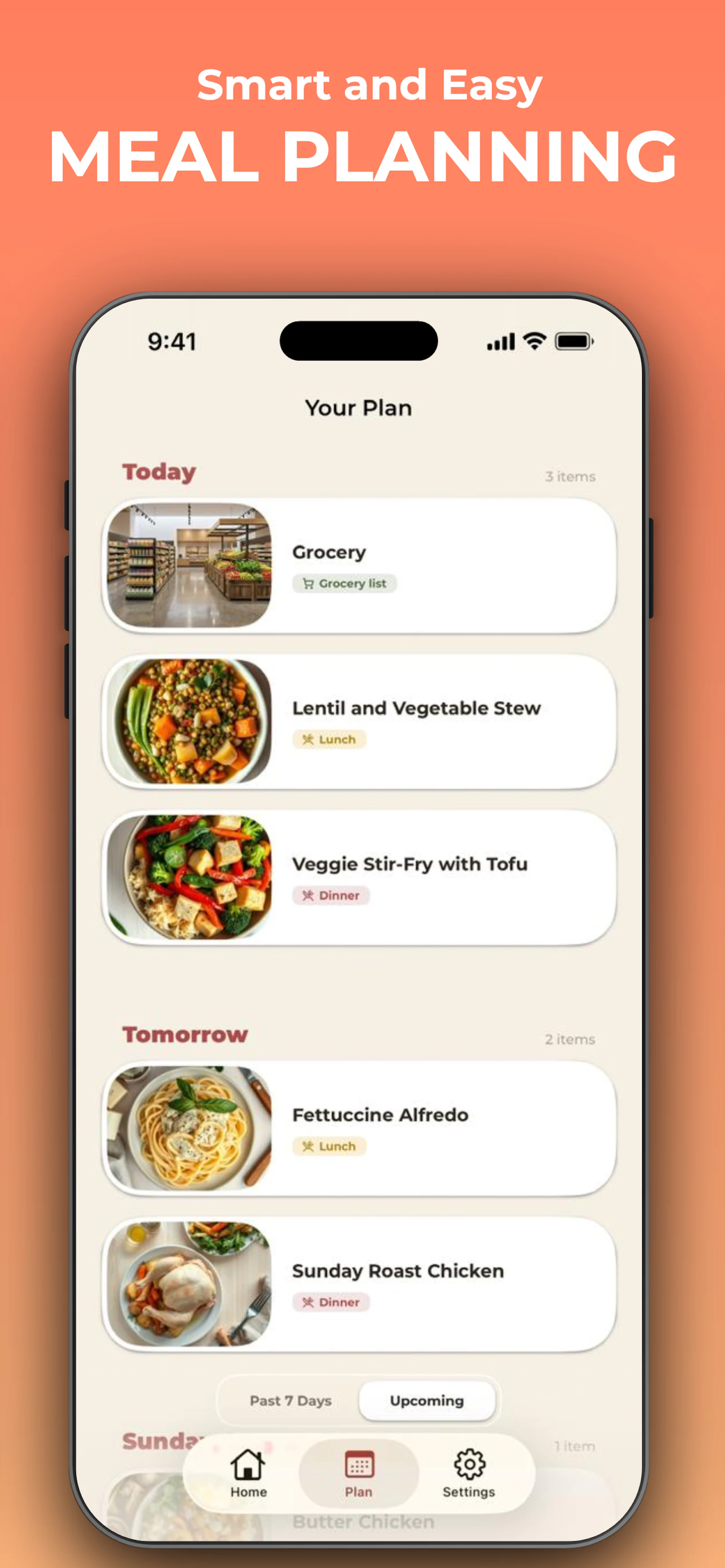 noBrainer: meal ideas and grocery list screenshot 4