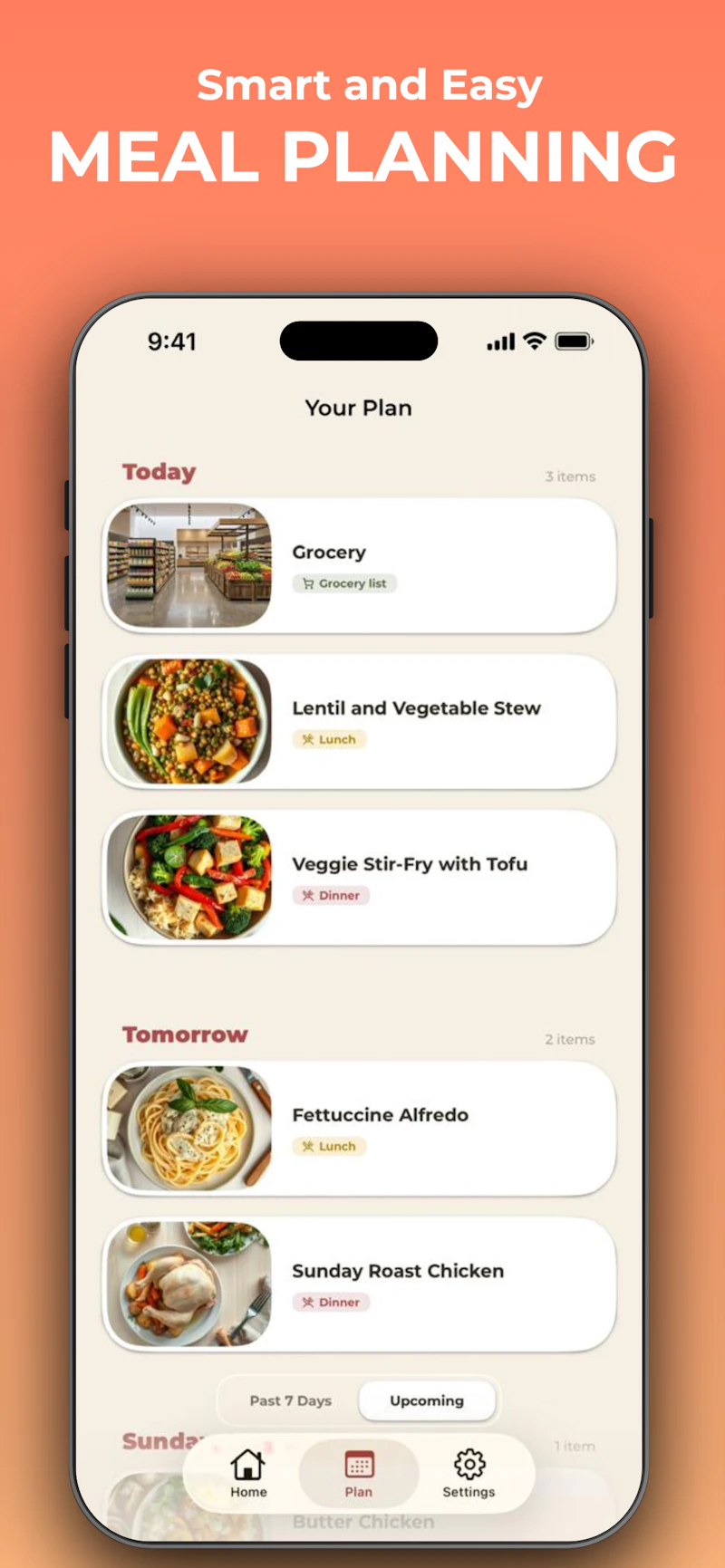 noBrainer: meal ideas and grocery list screenshot 4