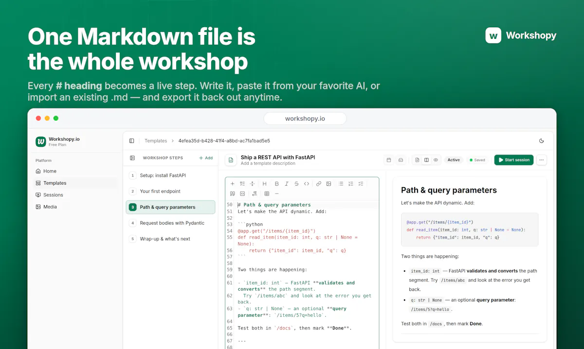 Workshopy.io