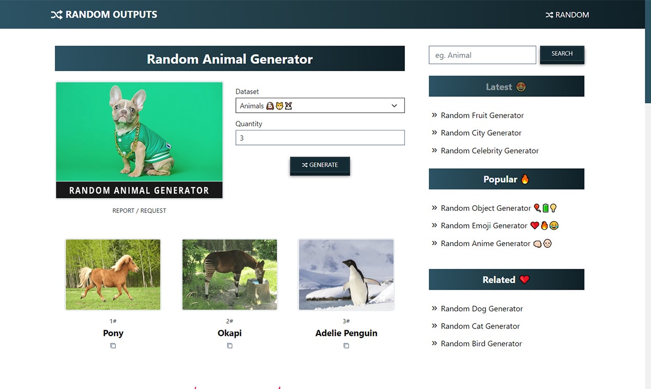 Media Output rawak 1